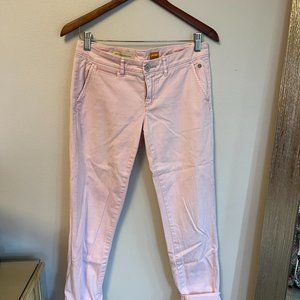 Anthropologie Pilcro Chino Ankle Pant - Pink